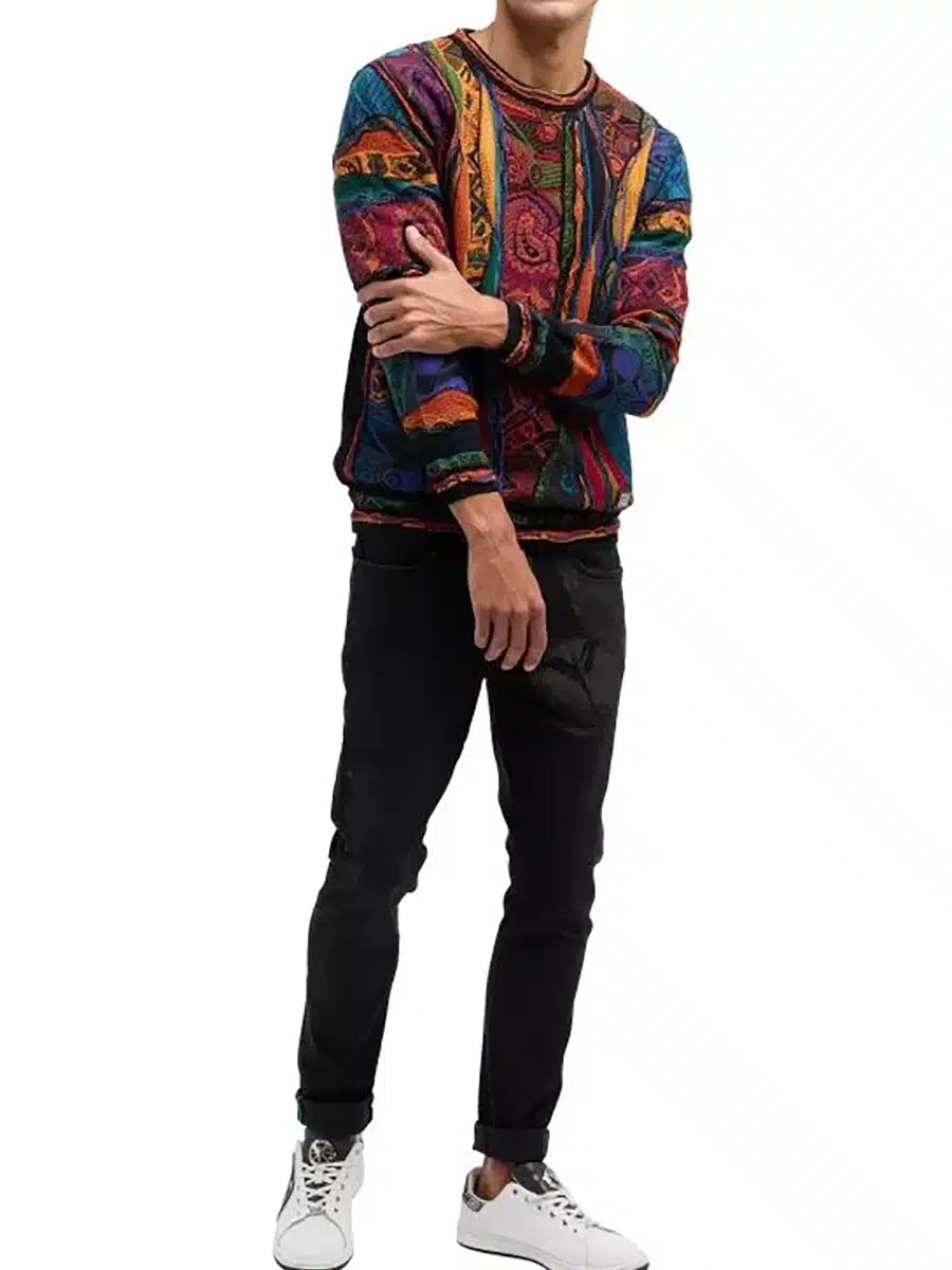 Siempre Carlo Colucci men t-crew neck sweater autumn 2023 
