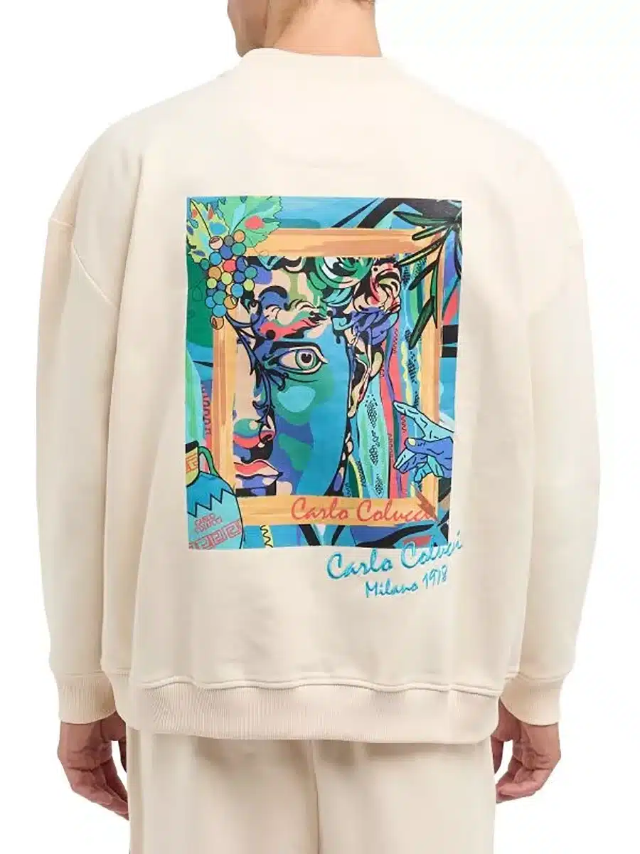 Siempre Carlo Colucci men t-crew neck sweater autumn 2023 