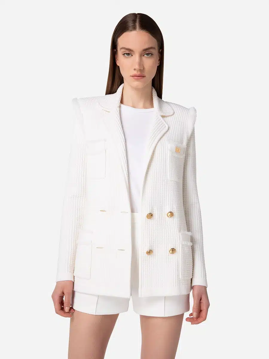 Siempre Elisabetta Franchi Woman Jas wolmix autumn 2023 