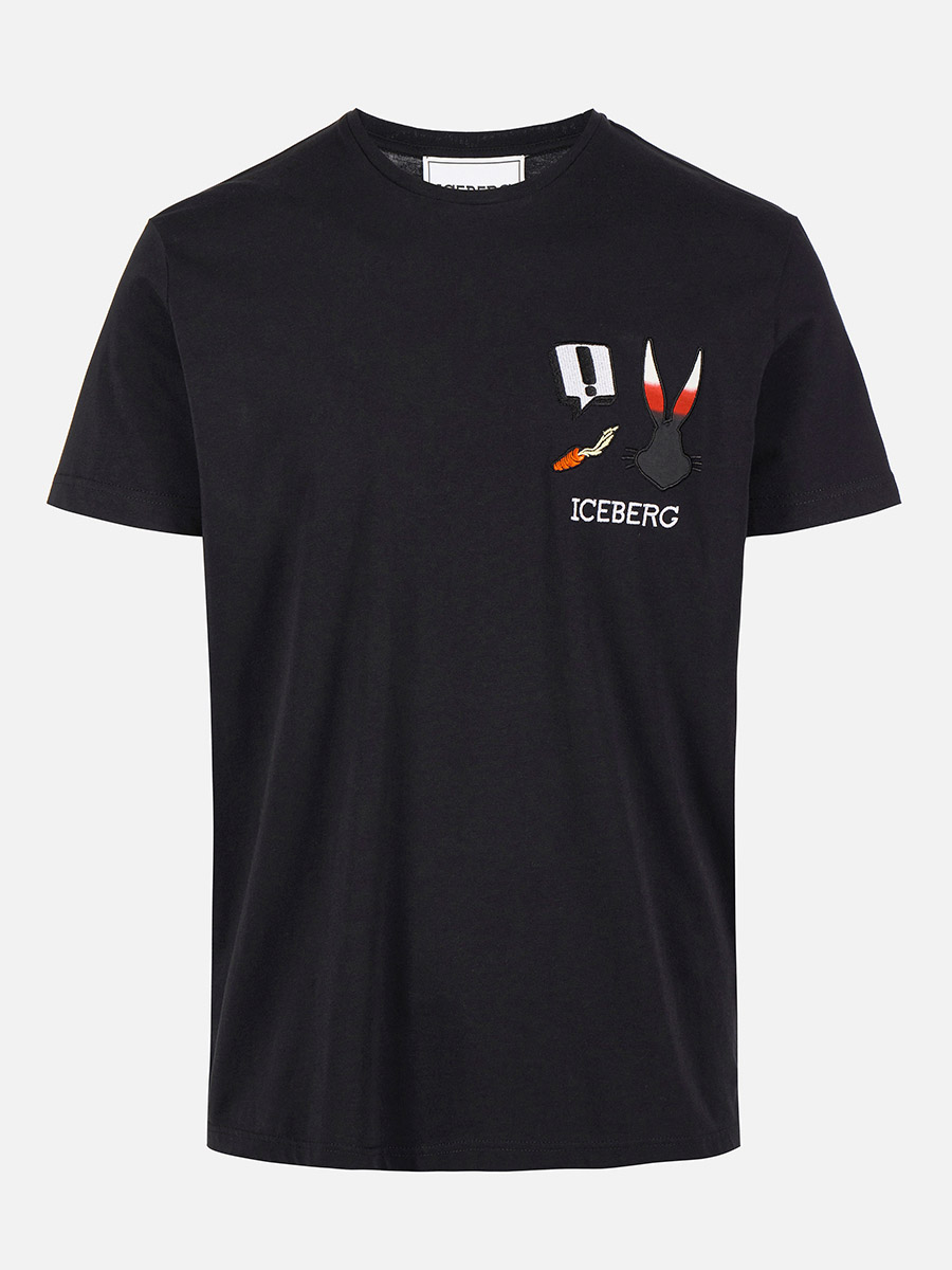 siempre heren iceberg looney tunes-t-shirt zwart spring 2023 