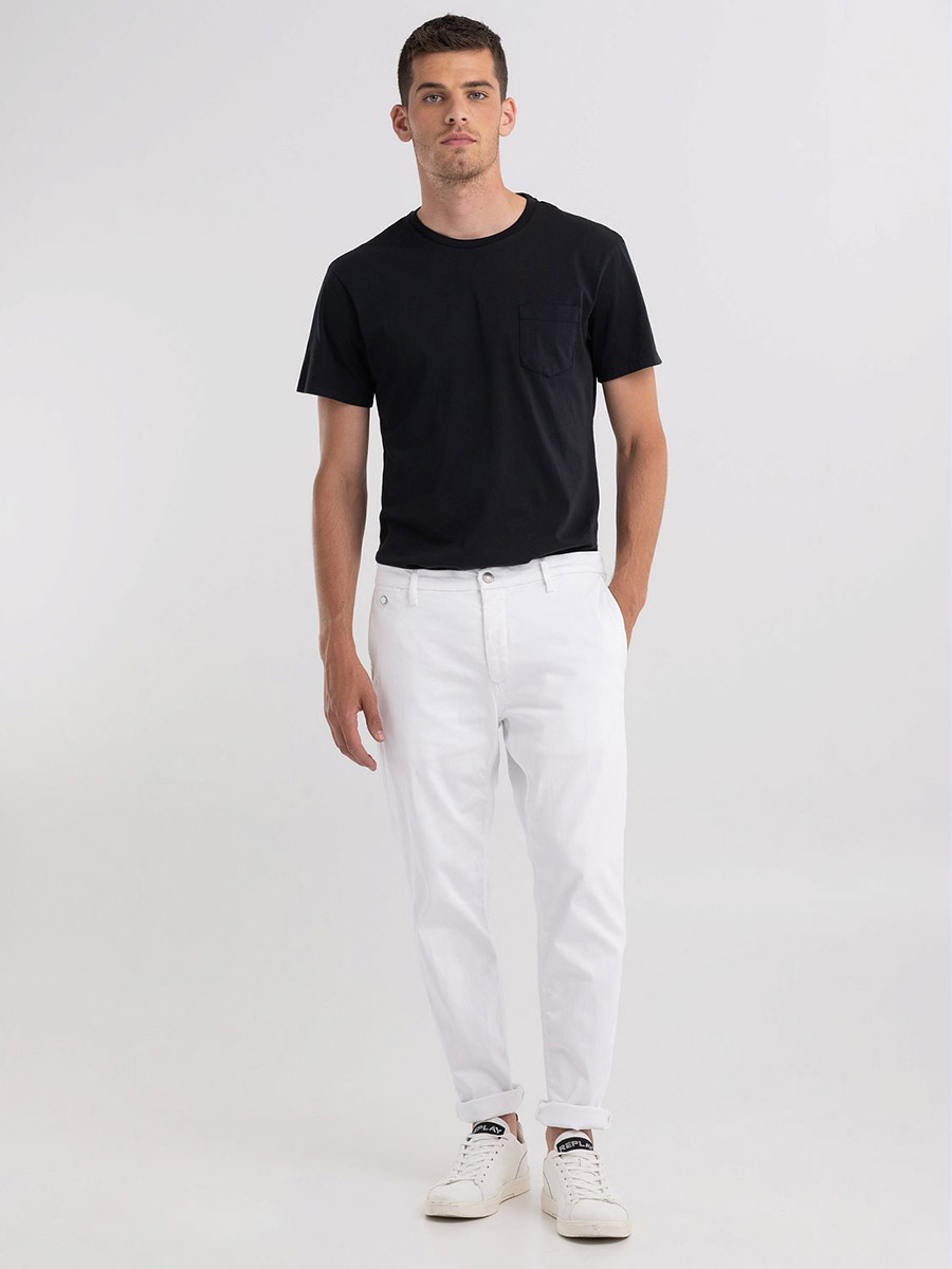  siempre heren replay jeans white pants spring 2023 