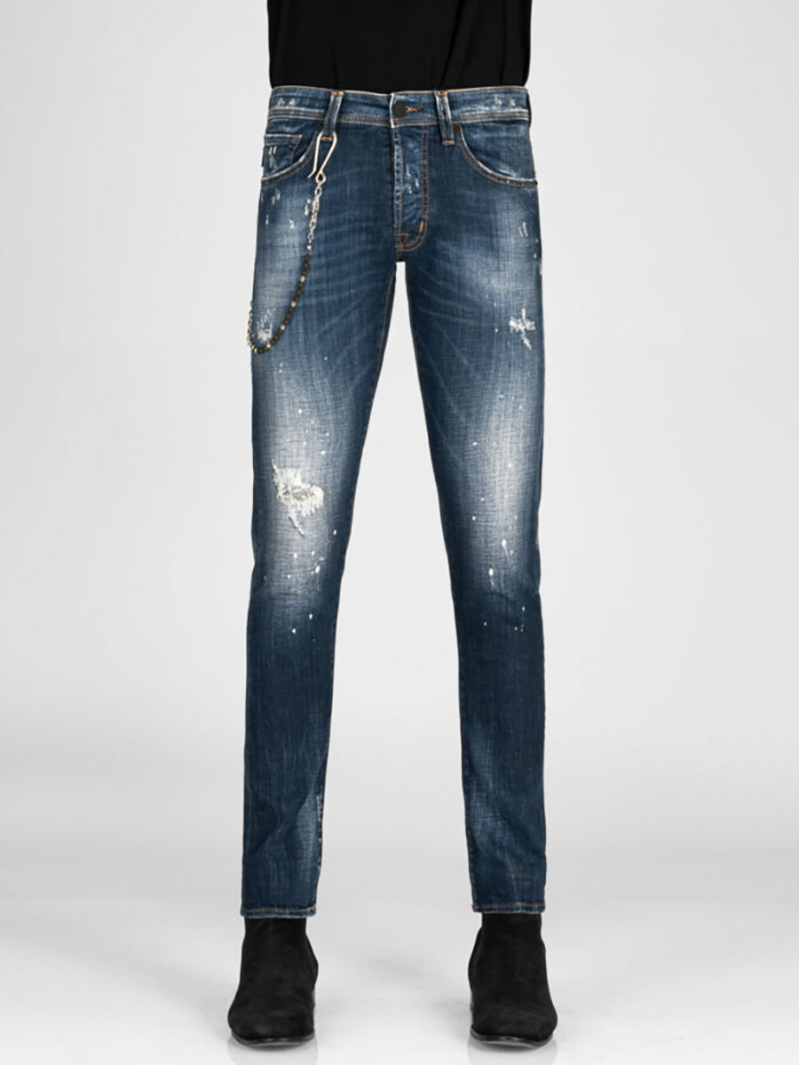 siempre heren tramarossa jeans painted destroyed sky retro spring 2023  