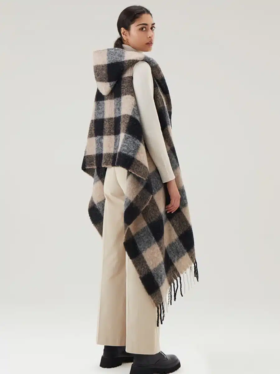Siempre Woolrich women cape sjaal Autumn 2023 